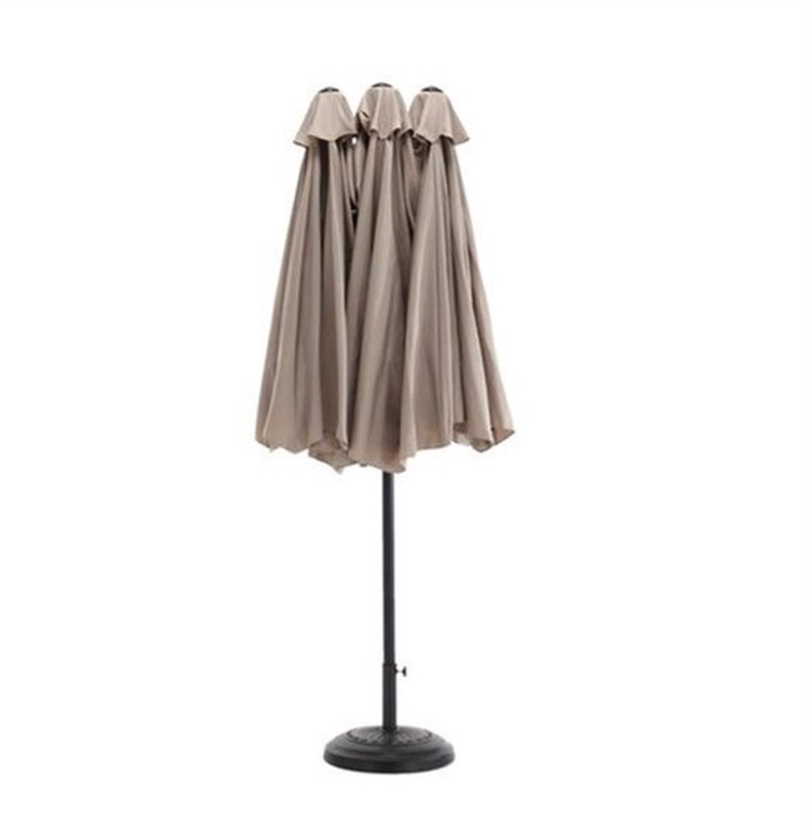 Parasol - Tuinparasol - Balkonparasol - Zweefparasol - Stokparasol - 4,51 Meter Rechthoekig - Kantelbaar en Draaibaar - Zwaar Aluminium Frame - Windbestendig - Beige Reversibel (9113769458812)