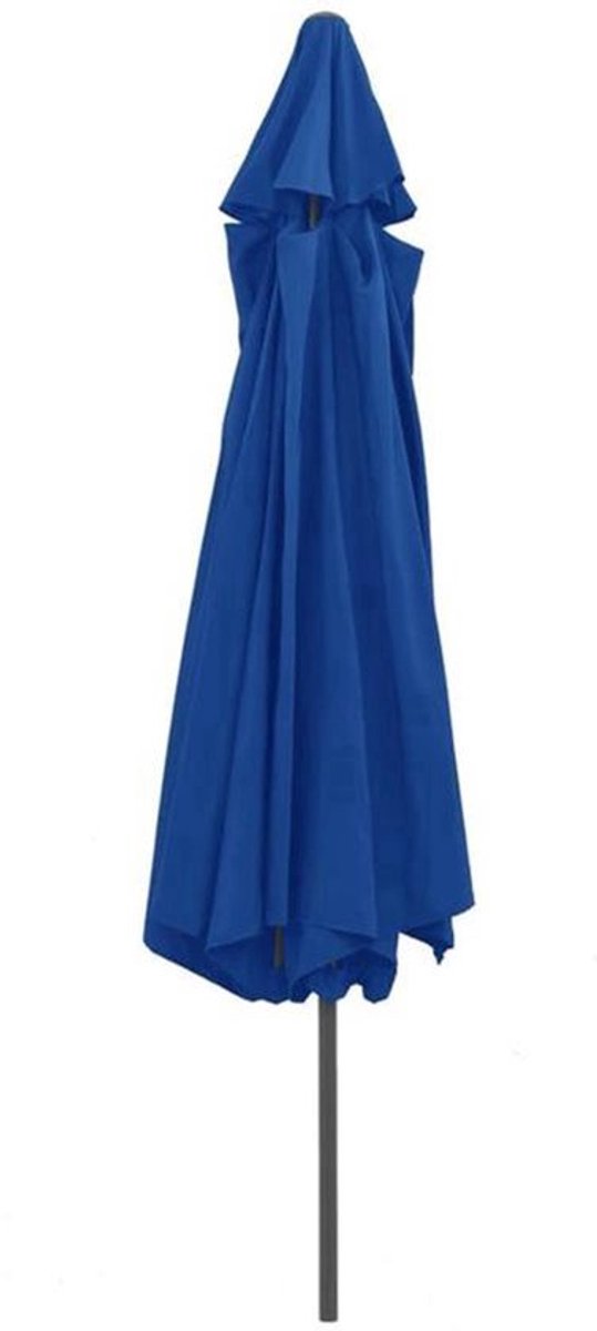 Parasol - Tuinparasol - Stokparasol - Balkonparasol - Terrasparasol - Weerbestendig - Met Metalen Mast - Ø390 cm - Blauwe Kleur (9113763170291)