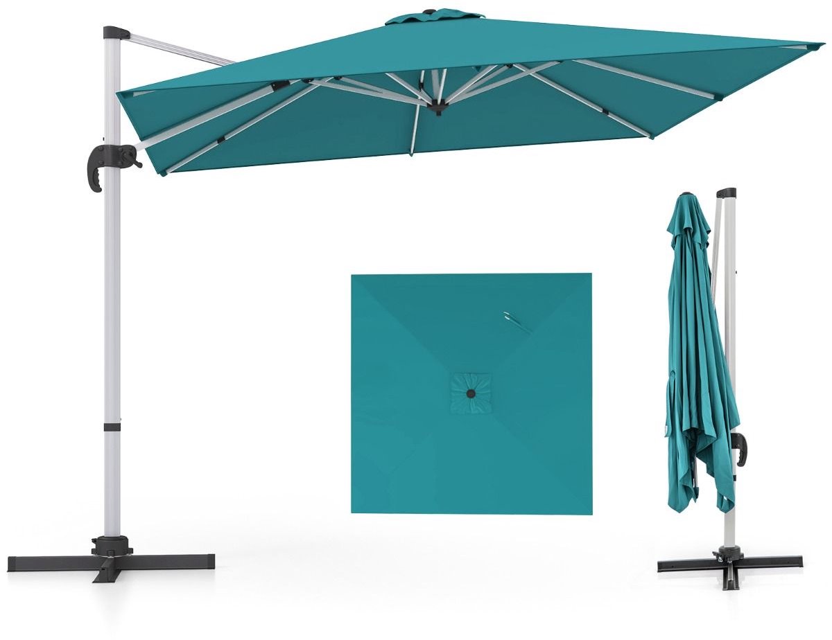 Parasol - Waterdicht & UV-beschermend - Kantelbaar - Luxe Zweefparasol voor Tuin - Balkon of Terras - Weerbestendig (8721564010398)
