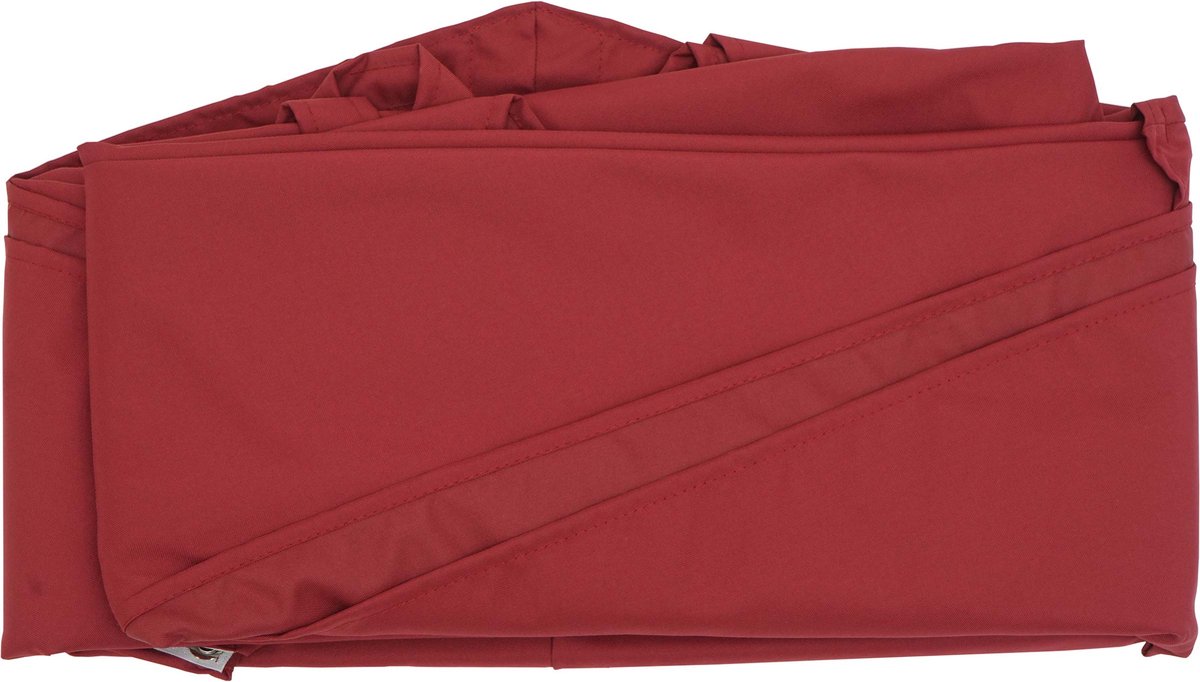 Parasolhoes MCW-A96, 8 ronde baleinen Ø4m 220g/m² polyester, vervangende hoes voor bijvoorbeeld de zweefparasol MCW-A96 ~ bordeaux (4057651883021)