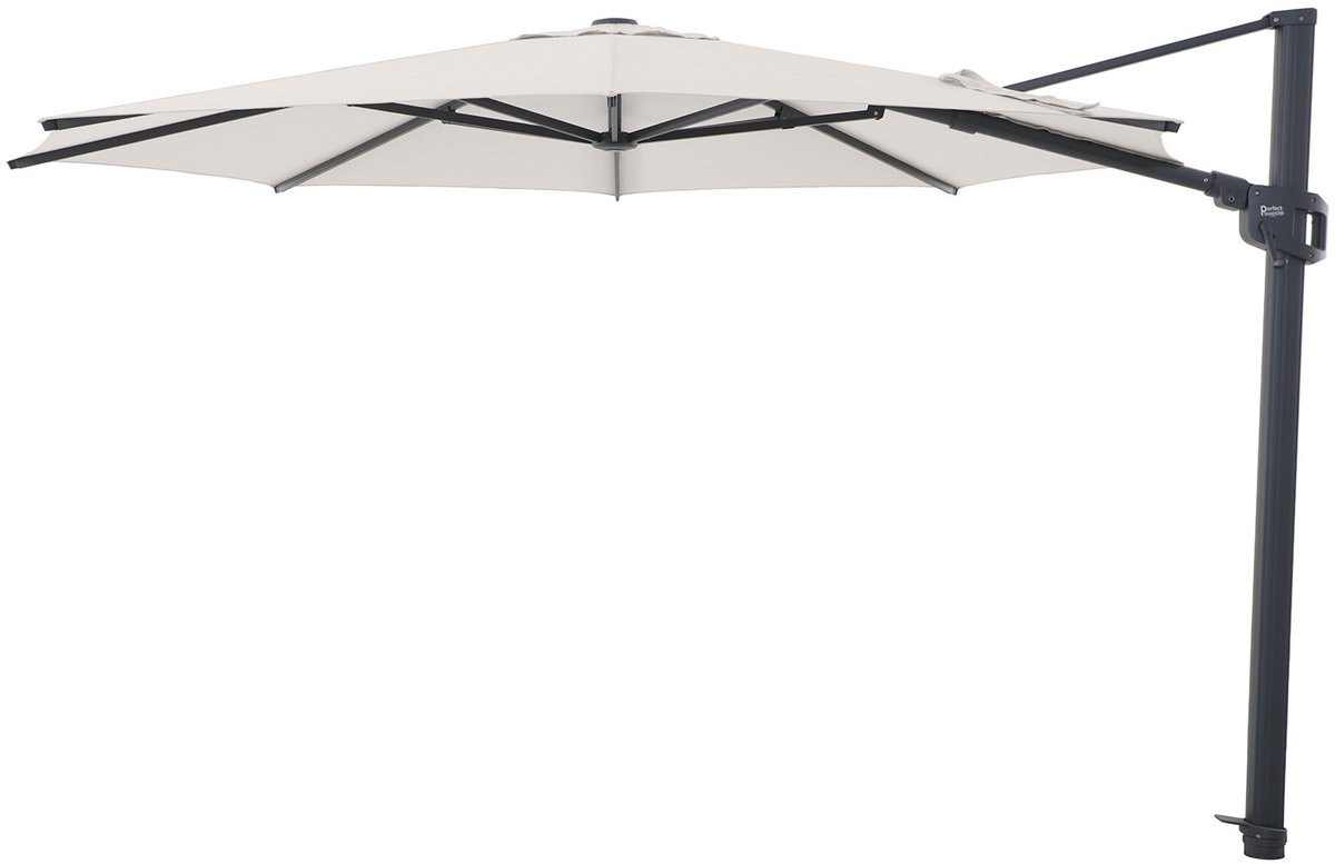 Perfect Shadow Eclipse ronde zweefparasol Ø350 cm. Ultra - Antraciet/Urban Taupe (6154137932971)