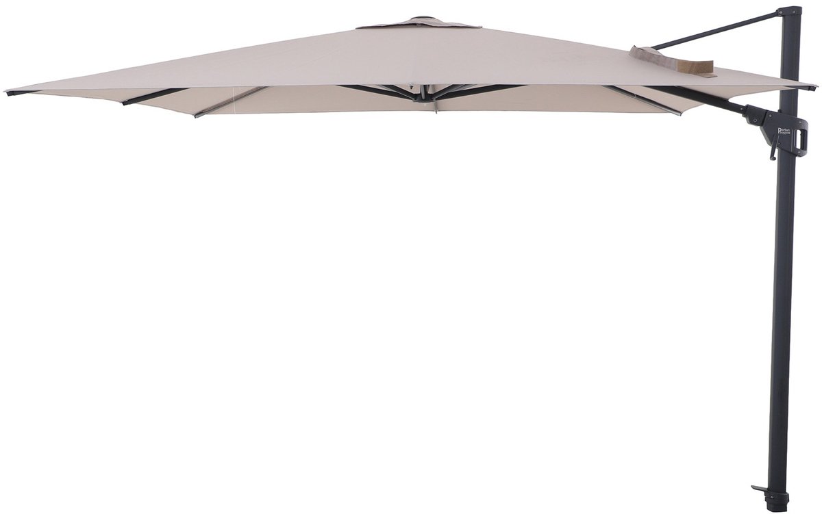 Perfect Shadow Eclipse zweefparasol 300x300 cm. Ultra - Antraciet/Soft Sand (6154137679609)
