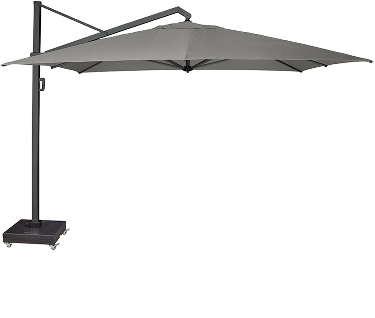 Platinum Sun & Shade - Zweefparasol - Icon Premium - 350x350cm - Manhattan - Kantelbaar - 360° Draaibaar - 98% UV protectie (8717591773436)