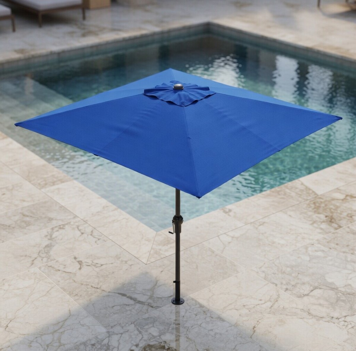 Premium Zweefparasol 3x3m met Aluminium - Aluminium Frame, 360° Draaibaar Voetpedaal, - Medahomestore (9509819769326)