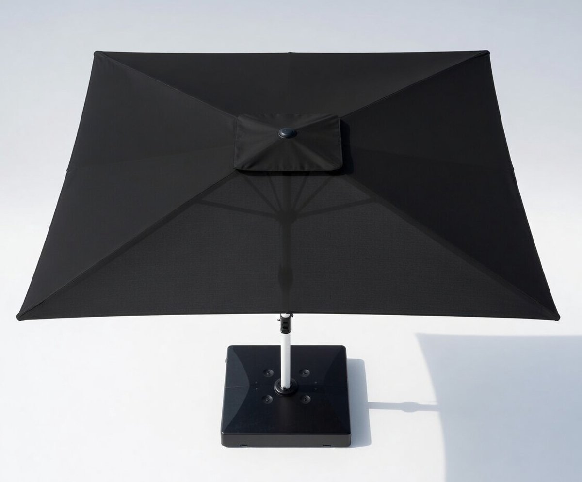 Premium Zweefparasol Balkon 300x400 cm - 300x400 cm - Grijs - 300x400 cm UV50+ Waterafstotend & - Medahomestore (9505434813260)