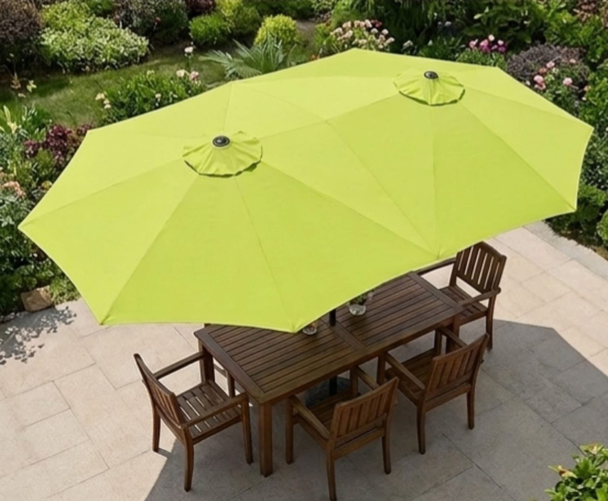 Rechthoekige Zweefparasol 320x150 cm - - 320x150 cm - Novihome (9507482844159)