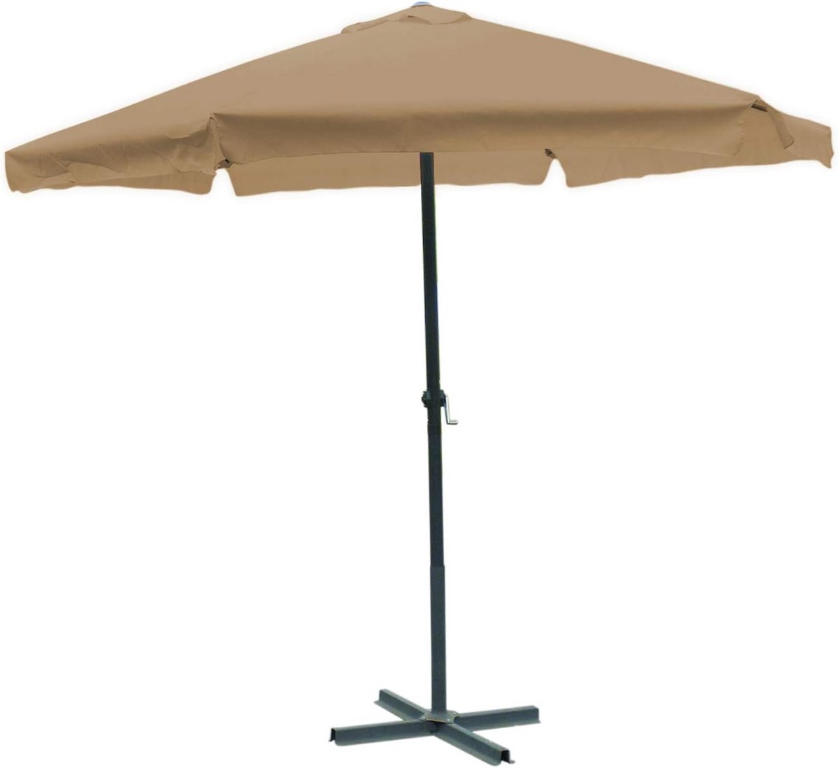 Ronde Zweefparasol Tuinparasol Aluminium Ø 3 Meter met Slag (9101026737176)
