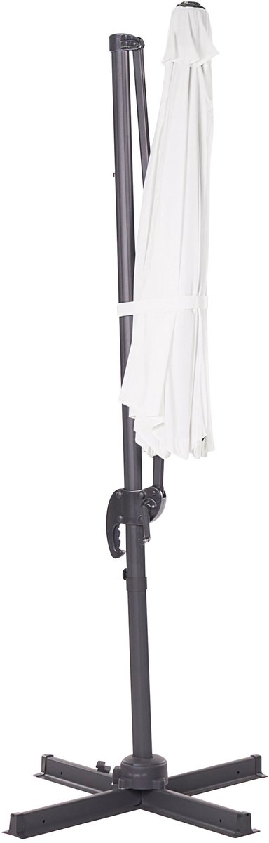 SAVONA - Zweefparasol - Gebroken wit - Polyester (4260580936267)