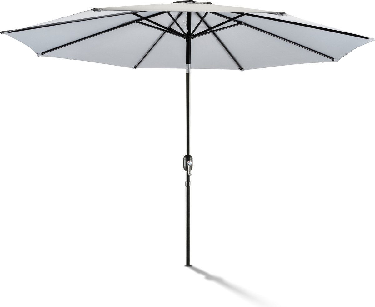 Shademaster| Parasol 300 cm Verstelbaar met Kantelbaar Scherm | 8 ribben | UV-bescherming UPF50+ | Sterk waterafstotend | Kleur Sea Shell | Stokparasol voor Tuin & Terras (8719632275978)