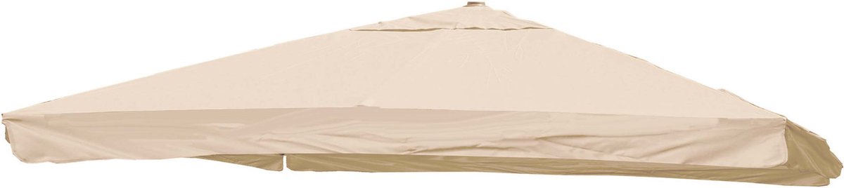 Vervangende hoes voor zweefparasol MCW-A96 met klep, parasolhoes, 3x3m (Ø4.24m) polyester 3kg ~ crème (4057651305042)