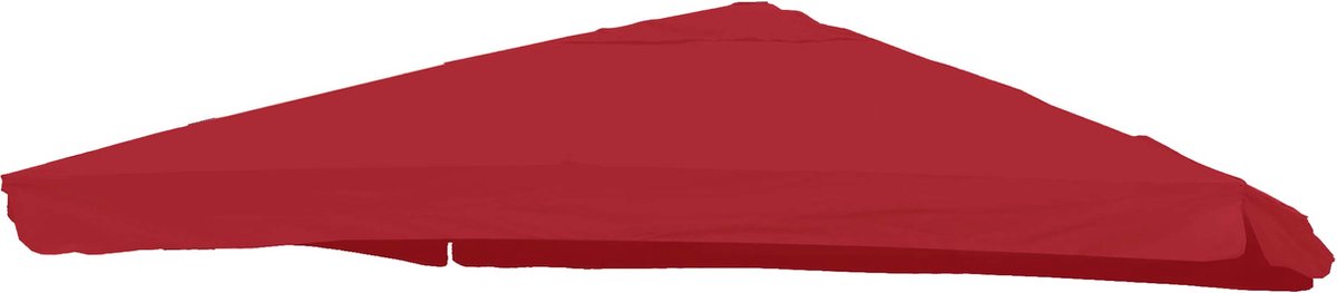 Vervangingshoes voor zweefparasol MCW-A96 met klep, parasolhoes, 3x3m (Ø4,24m) polyester 3kg ~ bordeaux (4057651305028)