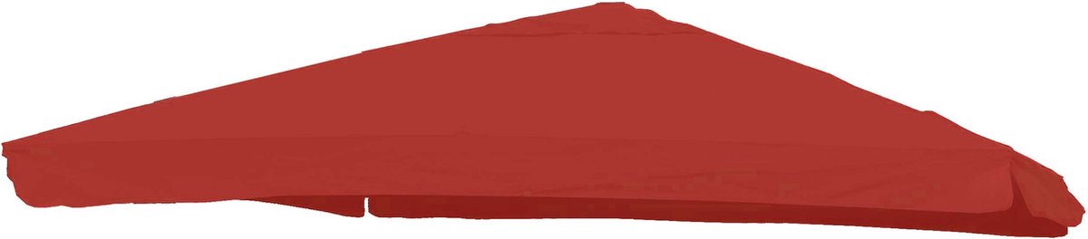 Vervangingshoes voor zweefparasol MCW-A96 met klep, parasolhoes, 3x4m (Ø5m) polyester 4kg ~ rood (4057651305127)