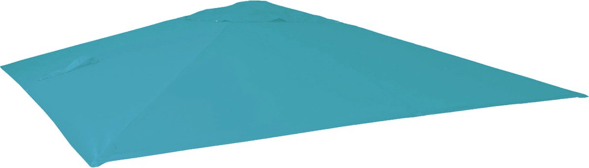 Vervangingshoes voor zweefparasol MCW-A96, parasolhoes, 3,5x3,5m (Ø4,95m) polyester 4kg ~ turquoise (4057651373348)