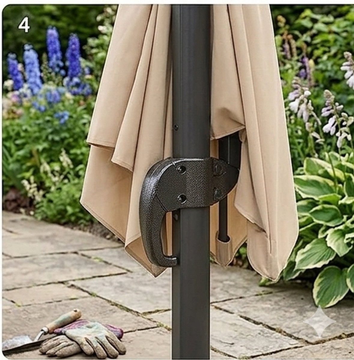 Zweefparasol 250x250 cm vierkant - - 250x250 cm - vierkant - 360° draaibare kantelbare - Medahomestore (9502287425985)