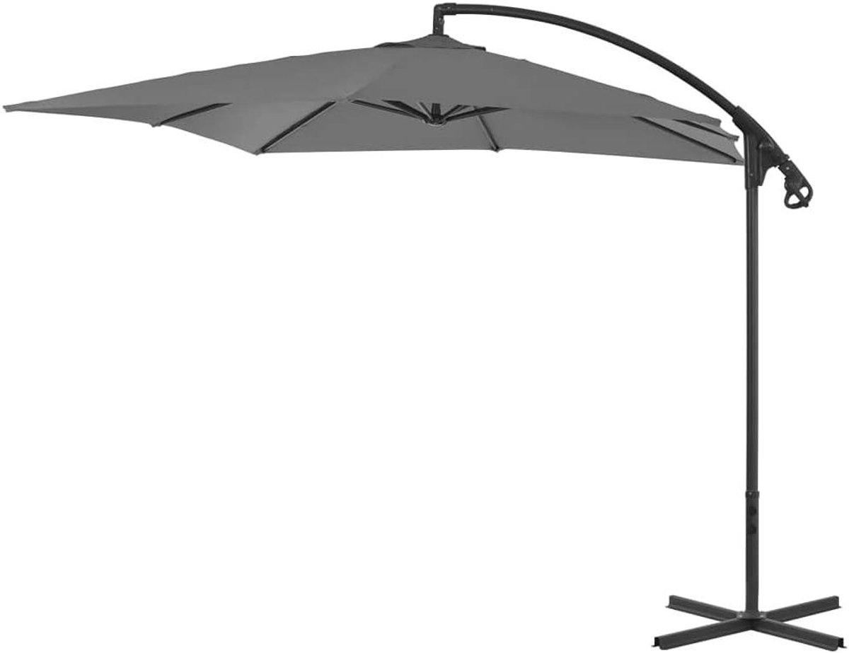 Zweefparasol Tuin - Parasol Balkon Patio - Zonwering Creëren - 360 Graden Draaibaar - 300 cm Diameter - Groen (9101461406439)