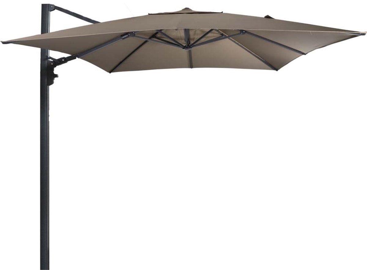 Zweefparasol Virgo Up taupe 3x3 meter (8714365533845)