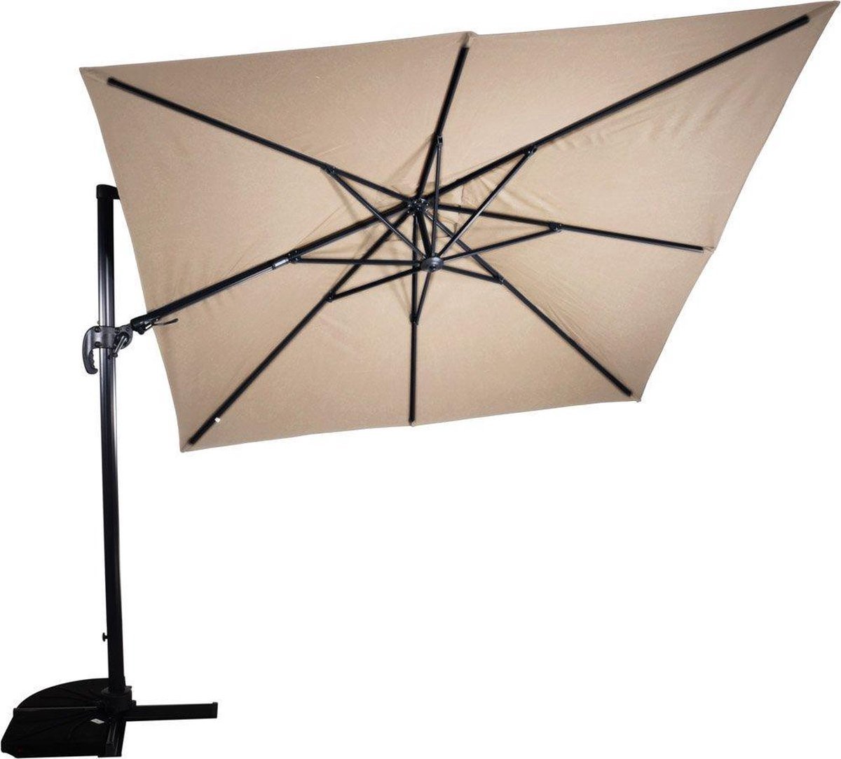 Zweefparasol VirgoFlex Ecru 300 x 300 cm - inclusief kruisvoet (8714365532718)