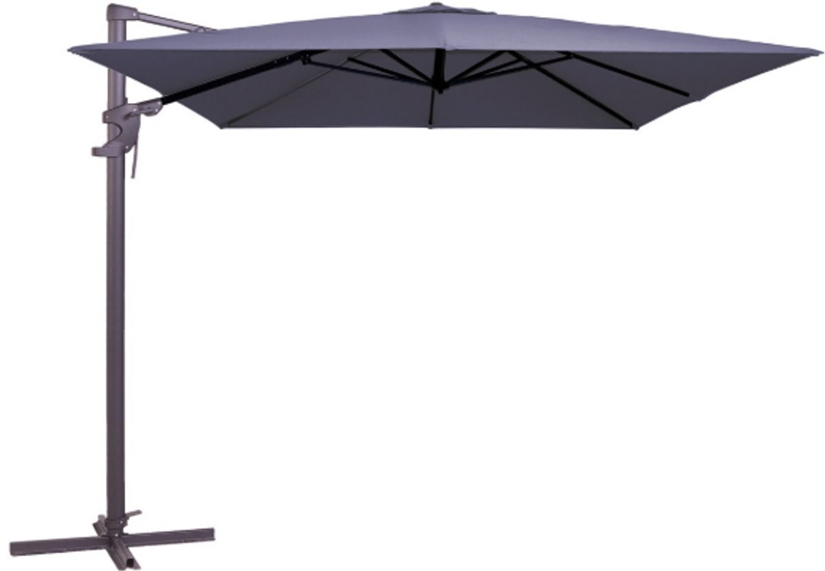 Zweefparasol monaco flex iii 3x3 m polyester sfr blue grade 6 zonwe... (8713229766047)