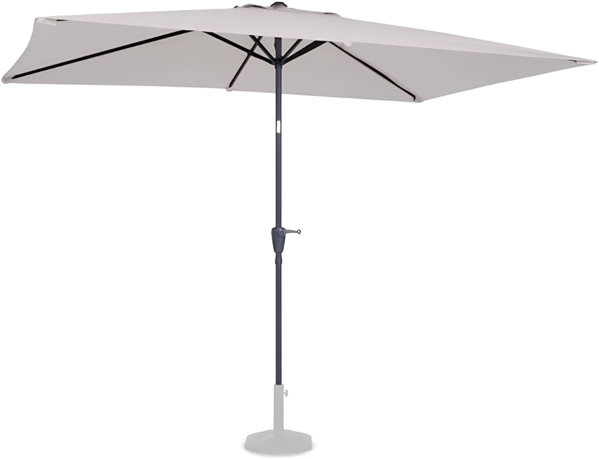 JCP® Parasol - Parasol met Voet - Zweefparasol - Roze - 300cm x 300cm x 258cm (6156312223294)
