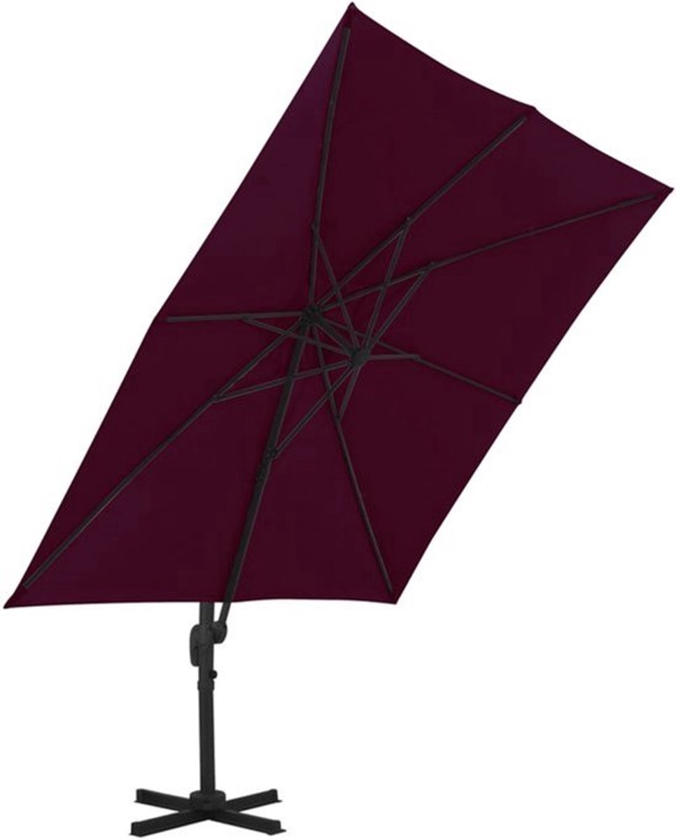 Zwevende Parasol - Hangende Parasol - Zweefparasol - Balkon Parasol - Aluminium Frame - 360 Graden Draaibaar - UV-Bescherming (9113766279281)